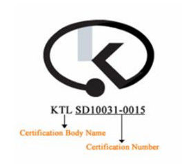 Αγορά Η Νότια Κορέα EK Certification Το υποχρεωτικό σύστημα πιστοποίησης ασφάλειας ηλεκτρικών προϊόντων της Νότιας Κορέας online manufacture